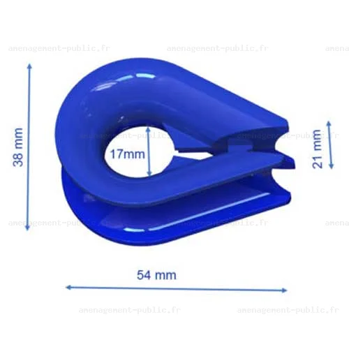 Cosse de corde pour filet de structure de jeu